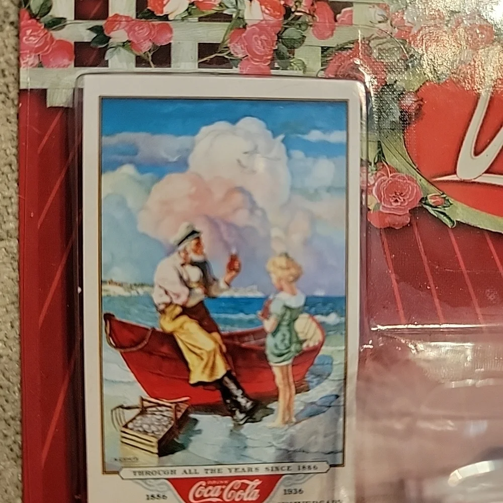 Coca-Cola Vintage Die-Cast Collector's Edition Car - White & Blue